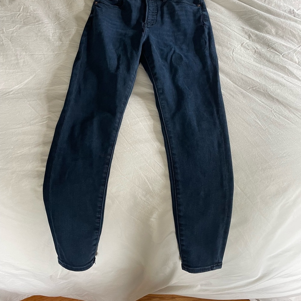 Dark Blue Denim Jeans From Express